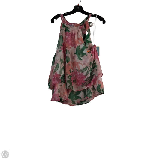 Top Sleeveless By Cece In Floral Print, Size: Xl
