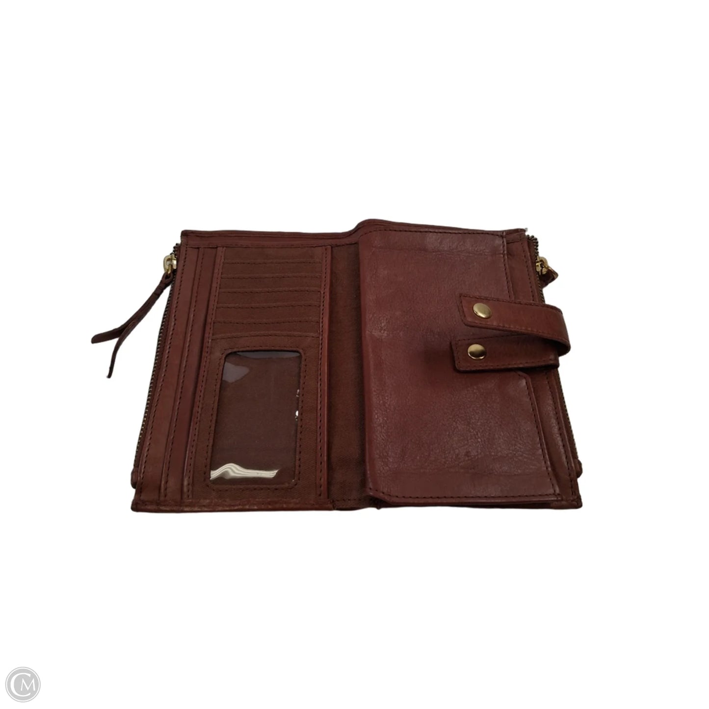 Wallet Leather By Clothes Mentor, Size: Medium