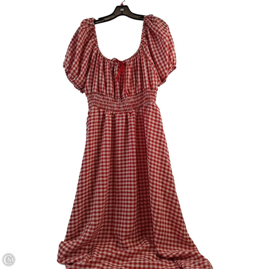 Dress Casual Maxi By Shein In Checkered Pattern, Size: 1x