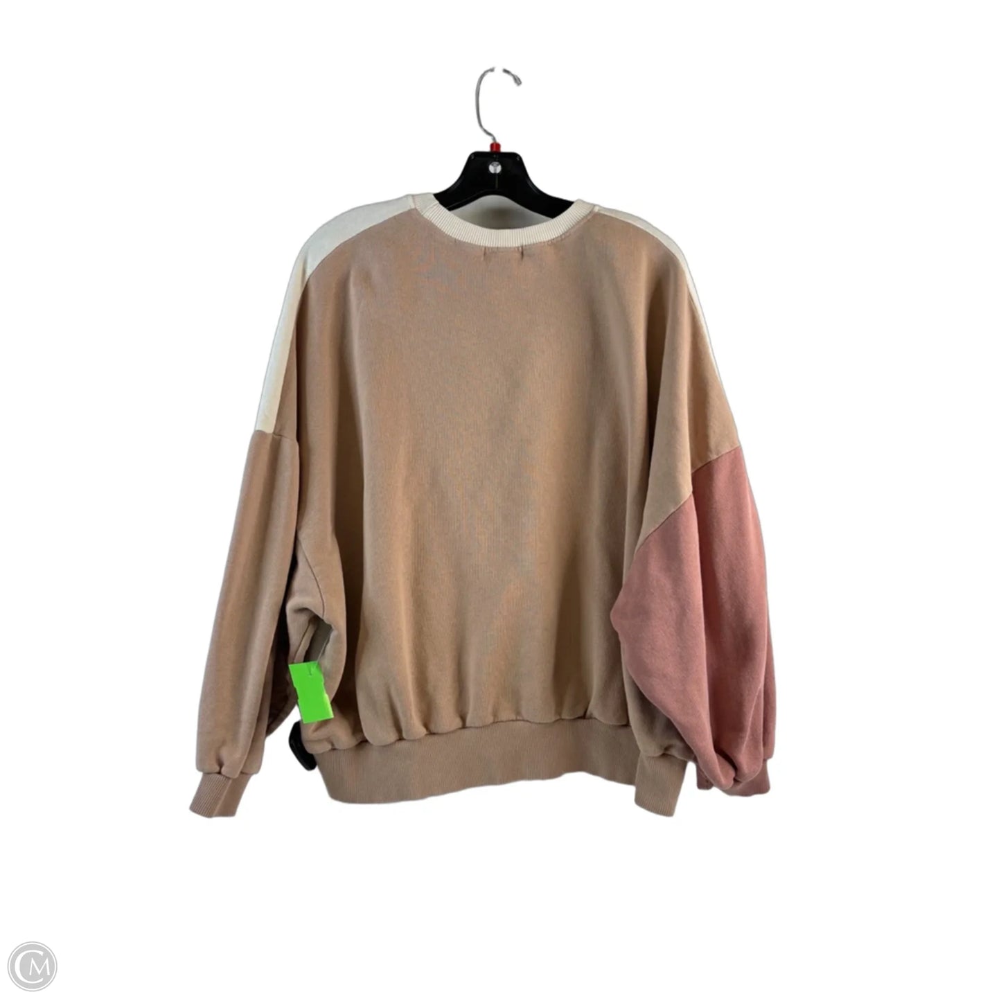 Sweatshirt Crewneck By Pull&bear In Cream & Tan, Size: S