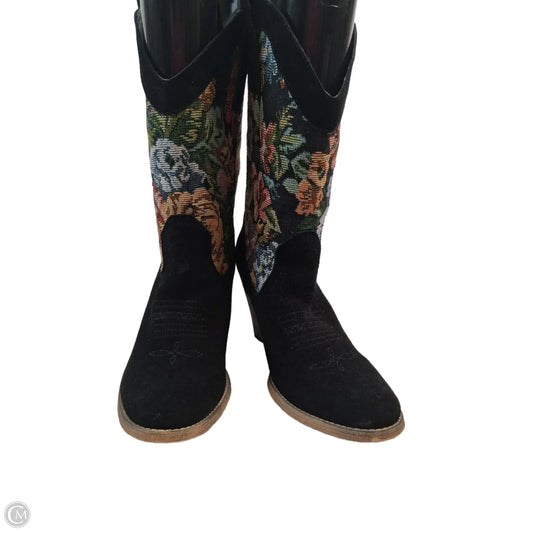 Boots Western By Very Volatile In Black & Yellow, Size: 10