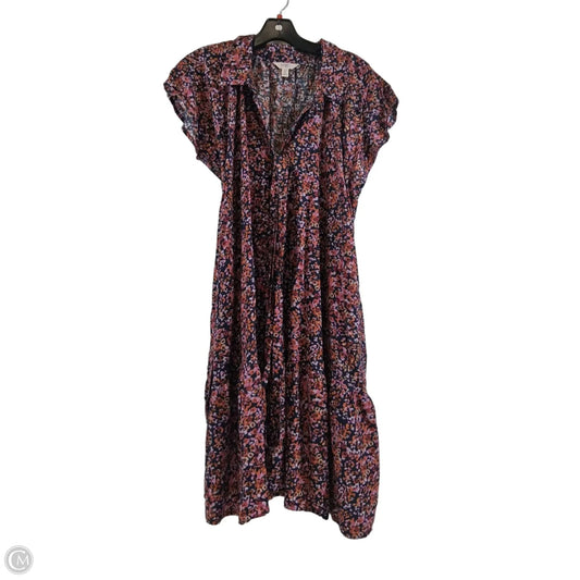 Dress Casual Short By Terra & Sky In Orange & Purple, Size: 12