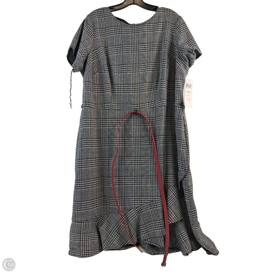 Dress Casual Short By London Style In Plaid Pattern, Size: 1x