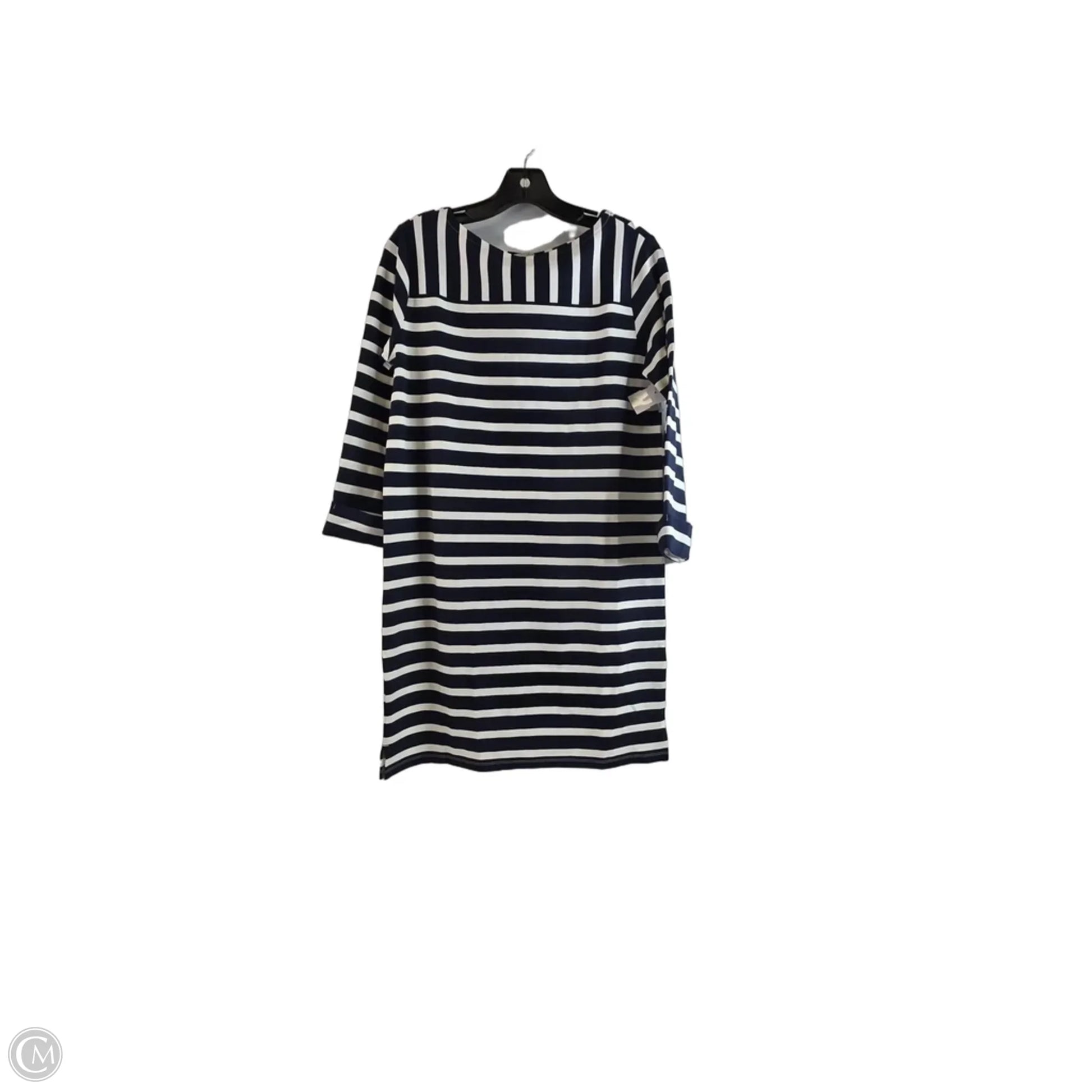 Dress Casual Midi By Loft In Striped Pattern, Size: Xs – Clothes Mentor Syracuse NY #144