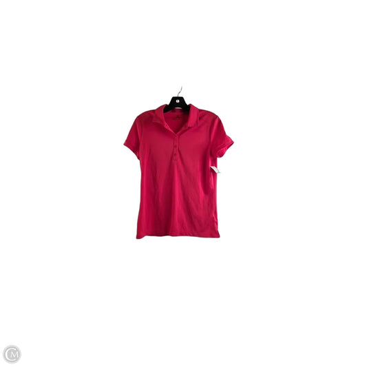 Athletic Top Short Sleeve By Nike Apparel In Red, Size: M