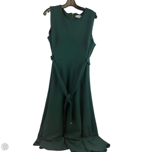 Dress Casual Midi By Calvin Klein In Green, Size: Xl