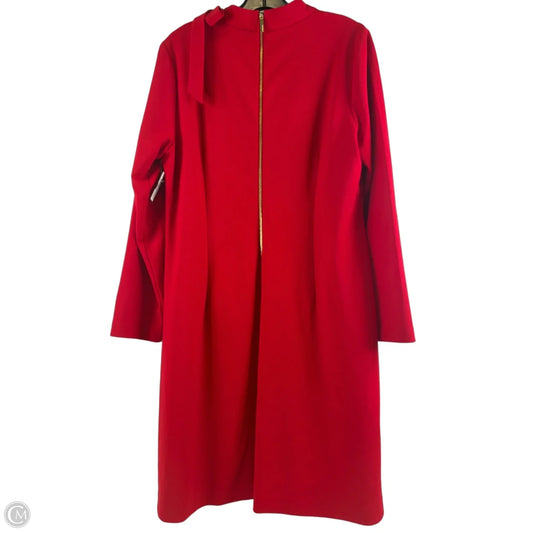 Dress Casual Midi By Calvin Klein In Red, Size: Xl