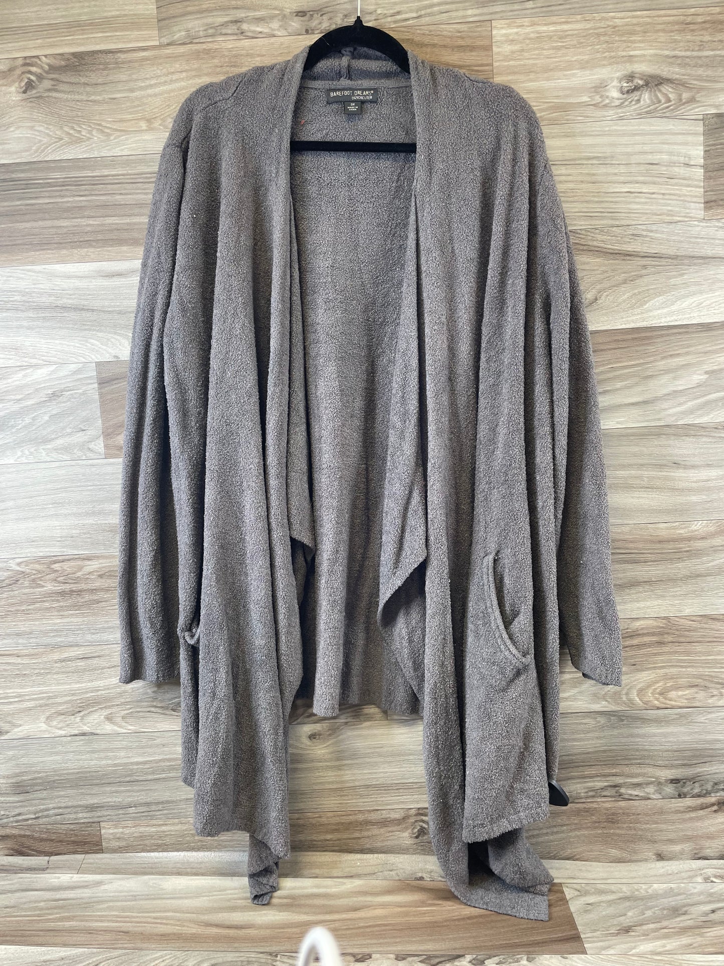 Cardigan By Barefoot Dreams In Grey, Size: 3x