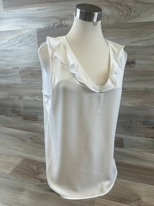 White Top Sleeveless Calvin Klein, Size L