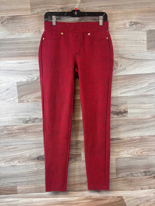 Red Pants Leggings Michael By Michael Kors, Size S