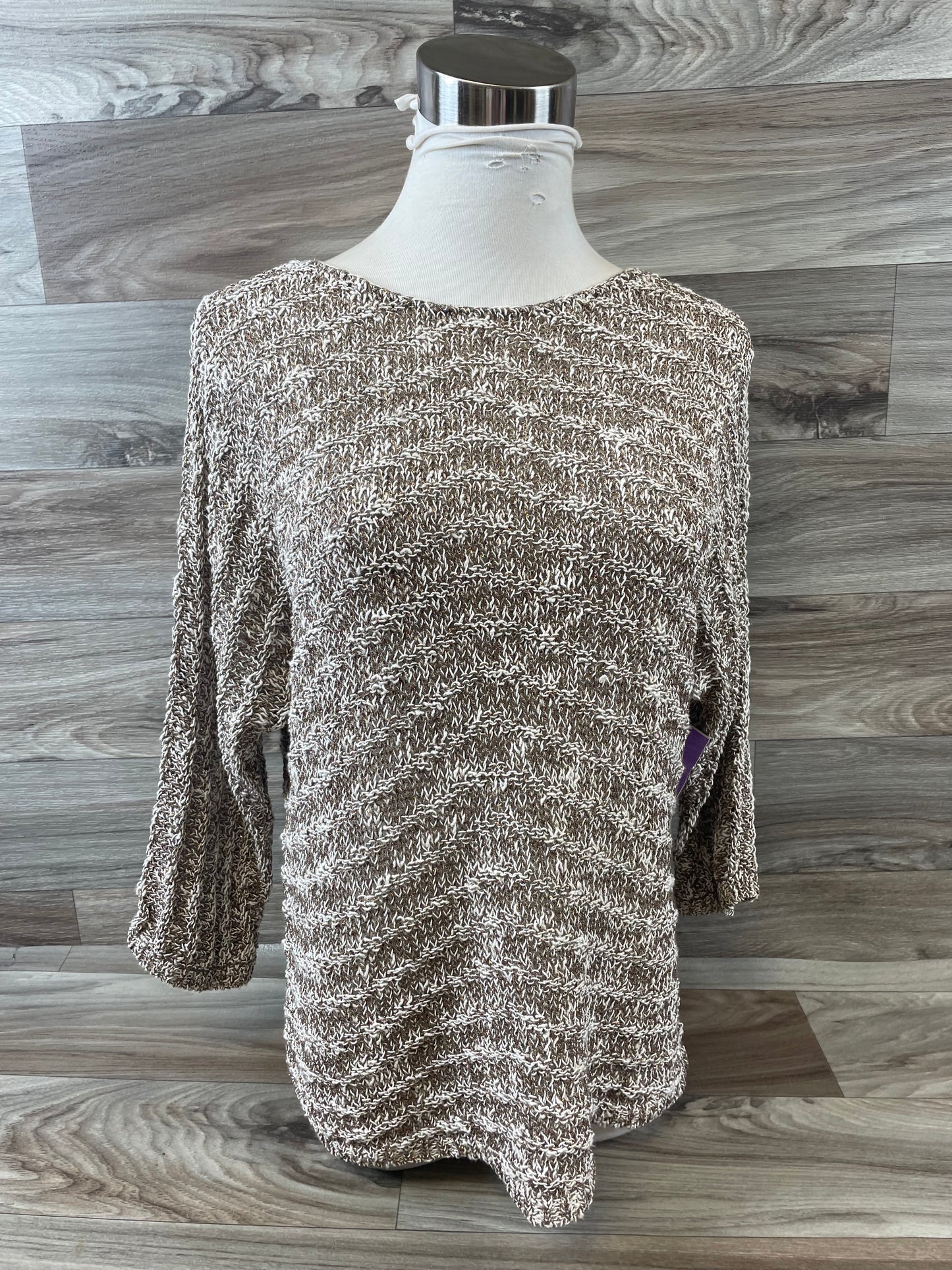 Bronze Sweater Short Sleeve Chicos, Size S