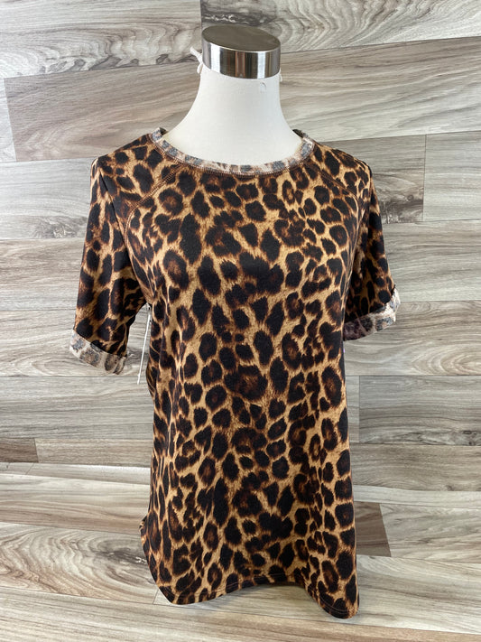 Animal Print Top Short Sleeve Moa Moa, Size S