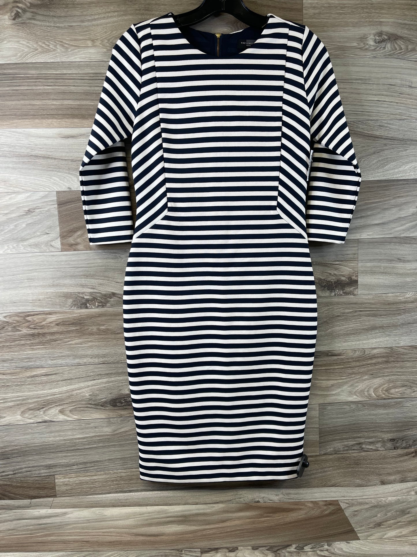 Striped Pattern Dress Casual Midi Limited, Size Xs