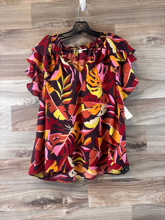 Red & Yellow Top Short Sleeve Dr2, Size Xl