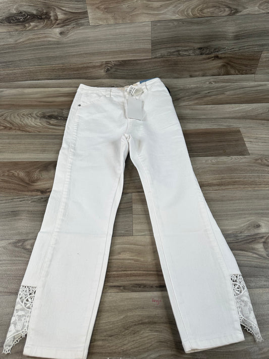 White Jeans Straight Soft Surroundings, Size 6petite