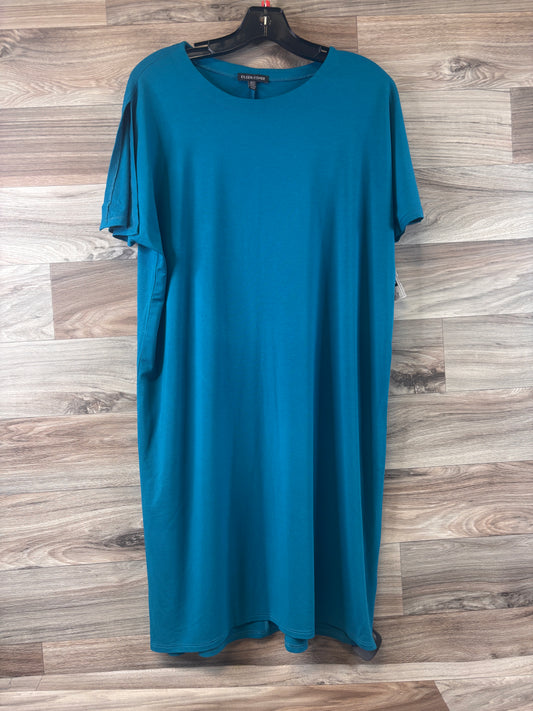 Teal Dress Casual Short Eileen Fisher, Size M