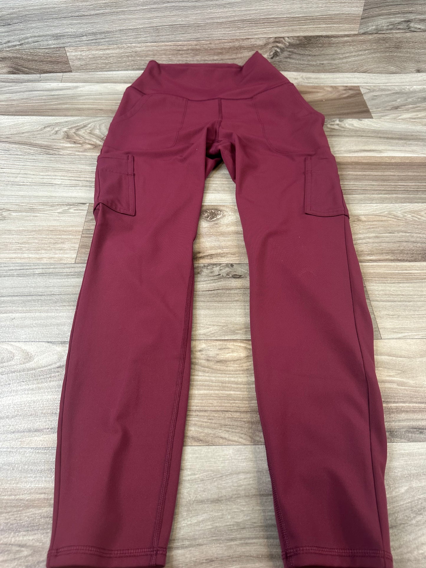 Athletic Leggings By Clothes Mentor In Red, Size: L