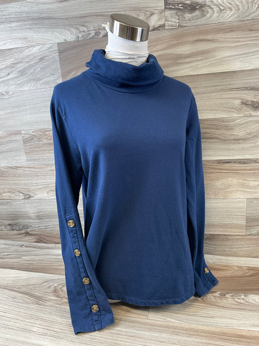 Top Long Sleeve By St Johns Bay In Navy, Size: S