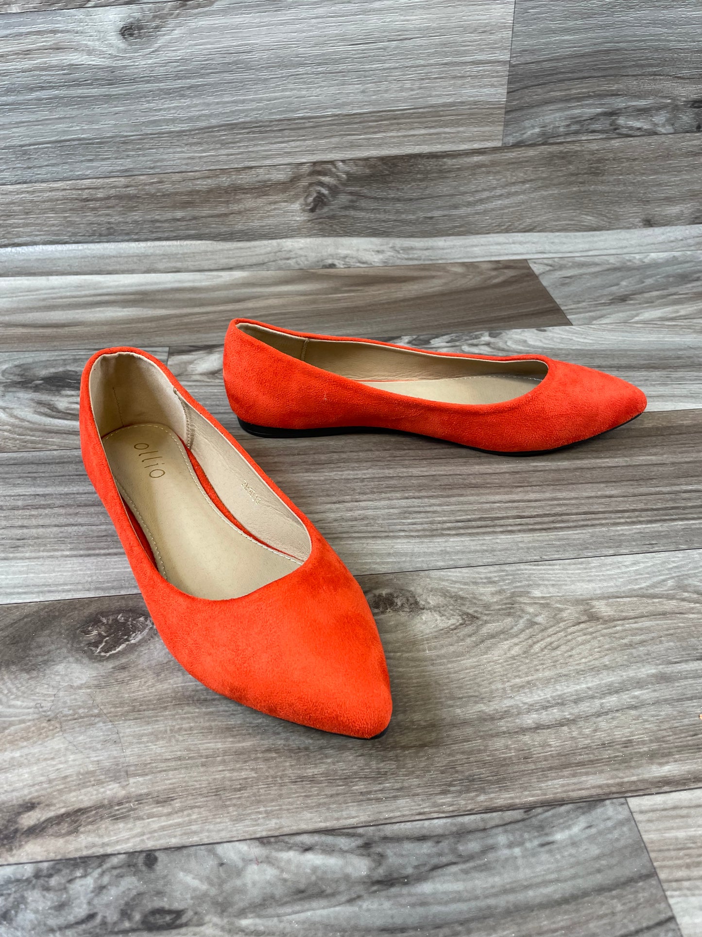 Shoes Flats By Cme In Orange, Size: 7.5