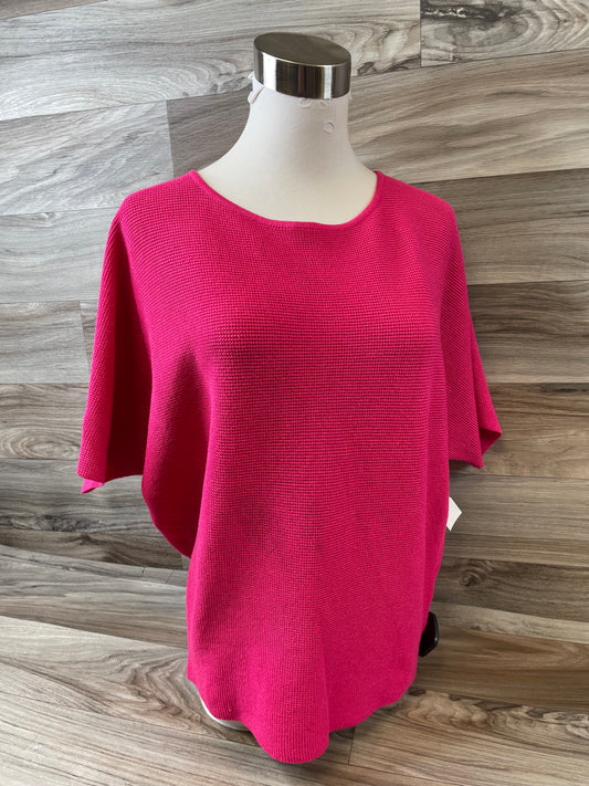 Top Short Sleeve By Cyrus Knits In Pink, Size: S