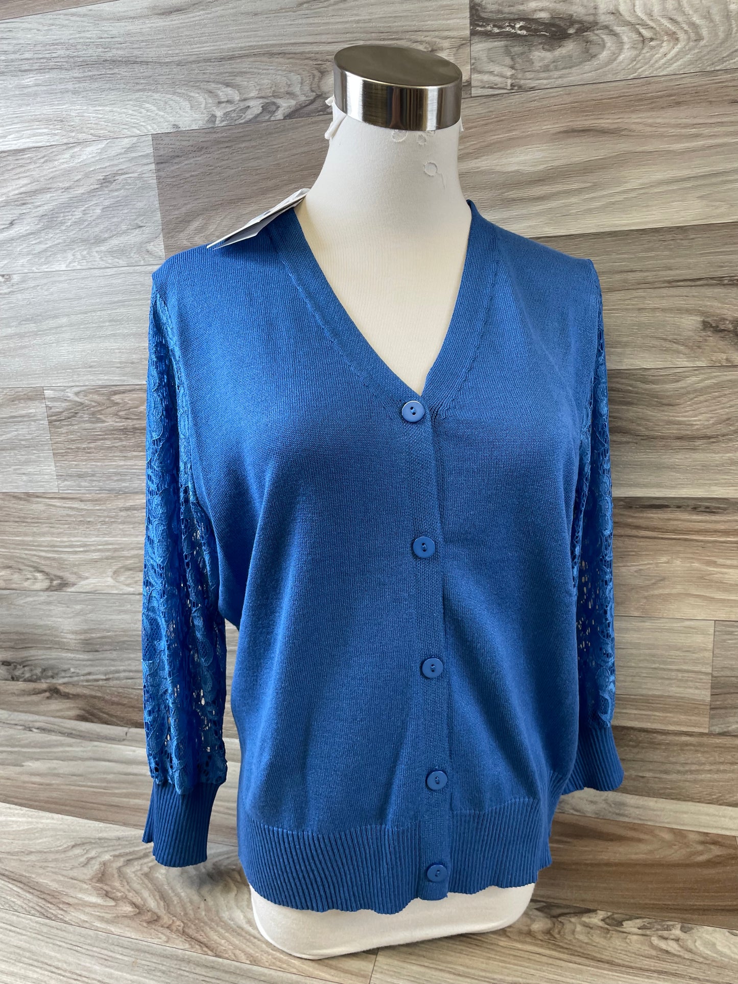 Top Long Sleeve By Grace Karin In Blue, Size: L