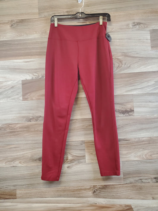 Pants Leggings By Clothes Mentor In Red, Size: M