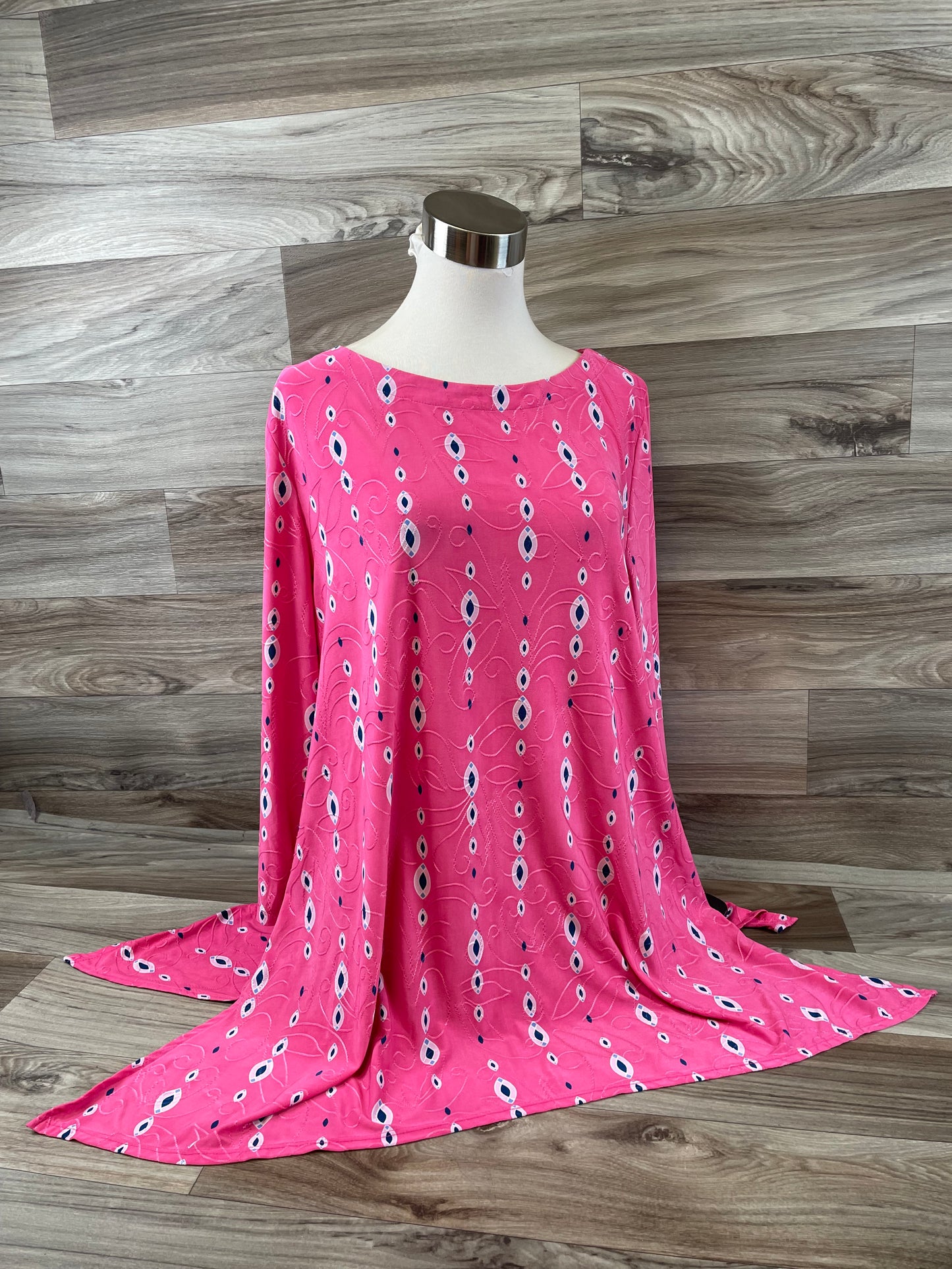 Top 3/4 Sleeve By Jm Collections In Pink, Size: Xl