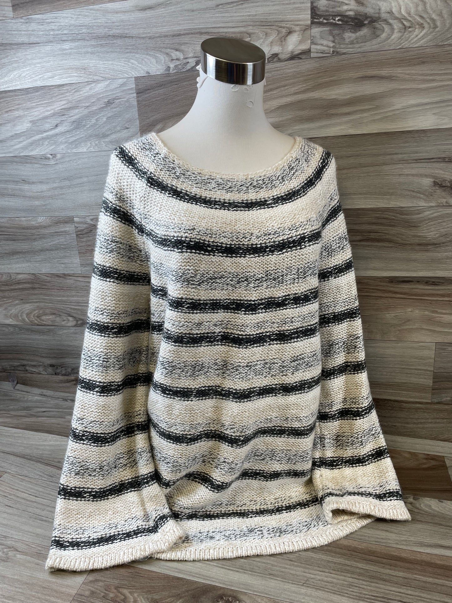 Sweater By Style And Company In Black & Tan, Size: L