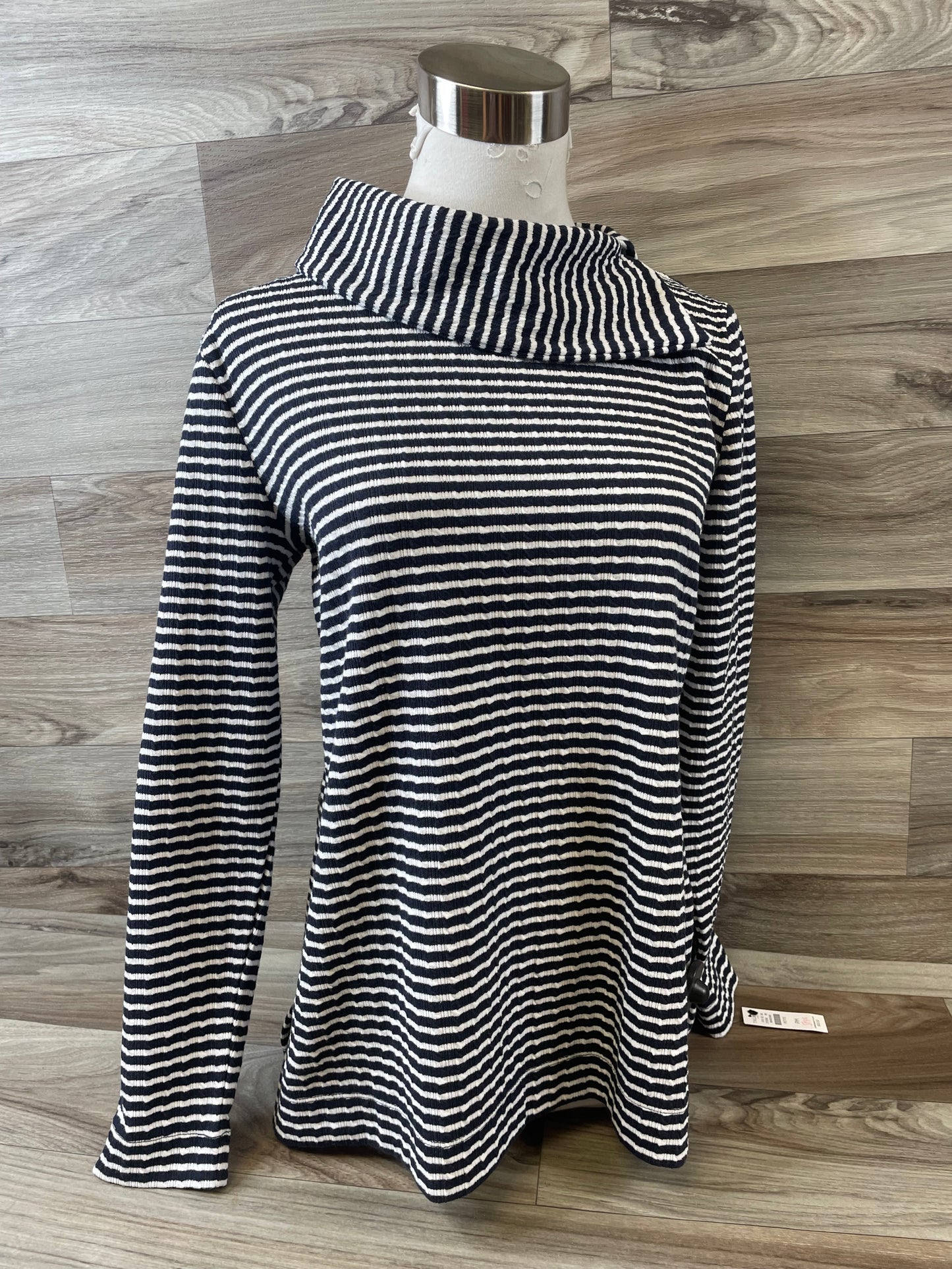 Top Long Sleeve By Talbots In Striped Pattern, Size: Mp