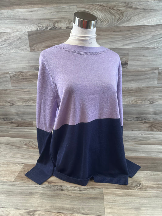 Top Long Sleeve By Apt 9 In Purple, Size: Xl