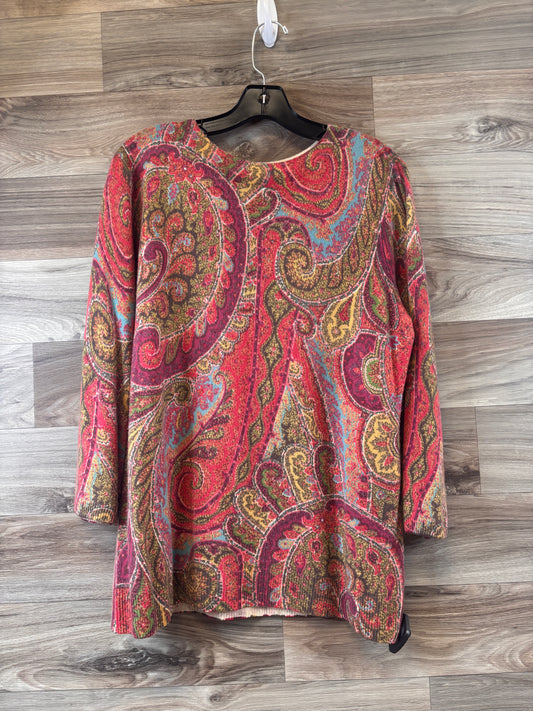 Sweater Cashmere By Cme In Paisley Print, Size: Xl