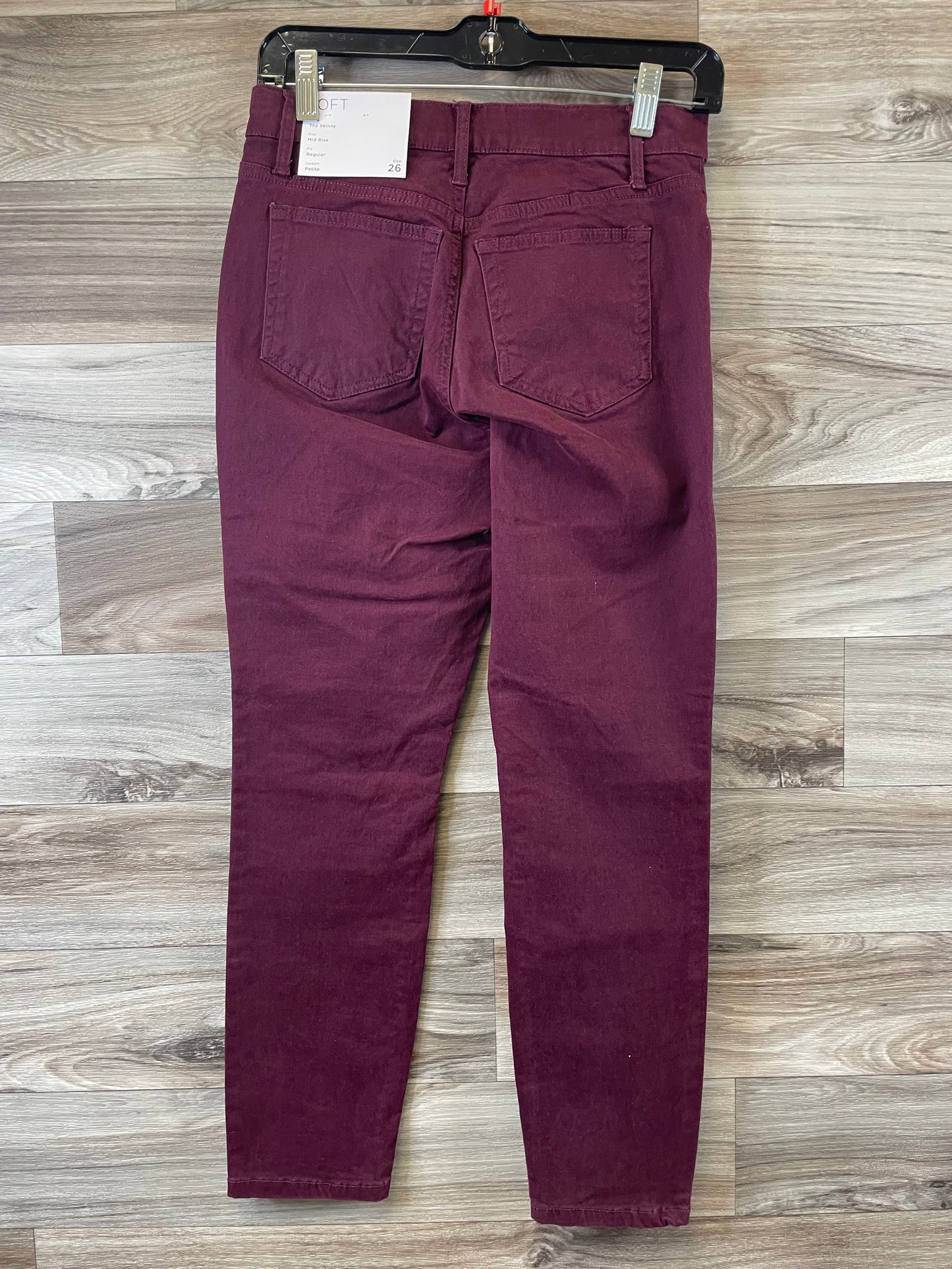 Jeans Skinny By Loft In Purple, Size: 2