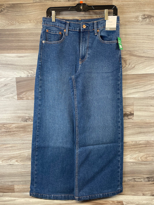 Jeans Wide Leg By Gap In Blue Denim, Size: 6