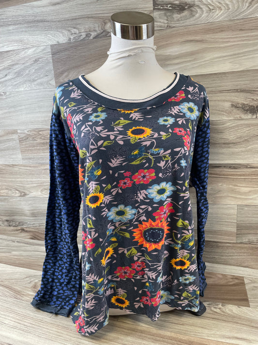 Top Long Sleeve By Clothes Mentor In Floral Print, Size: L