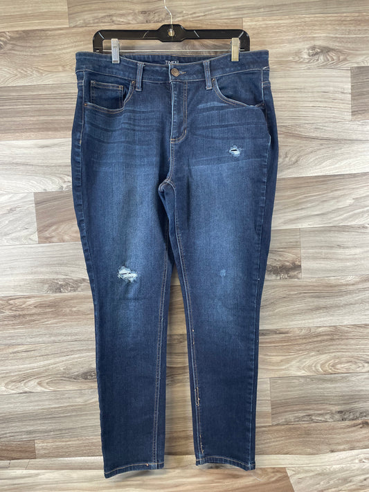 Jeans Skinny By Time And Tru In Blue Denim, Size: 16