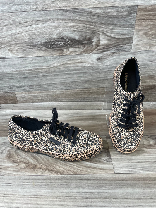 Shoes Sneakers By Superga In Leopard Print, Size: 8