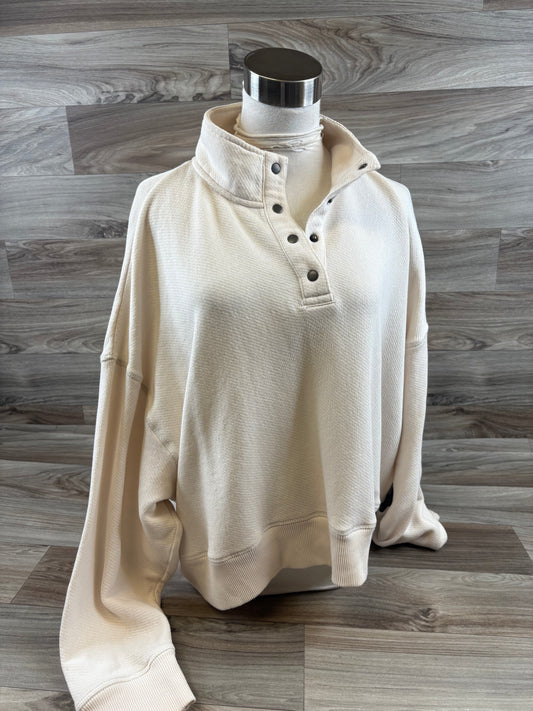 Top Long Sleeve By American Eagle In Cream, Size: Xl