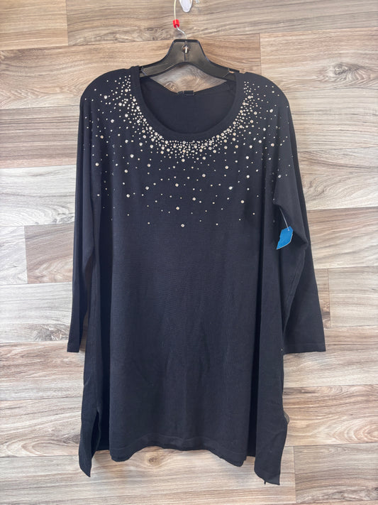 Top Long Sleeve By Ethyl In Black, Size: M