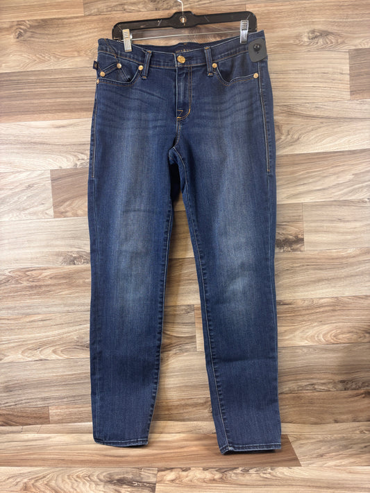 Jeans Straight By Rock And Republic In Blue Denim, Size: 12