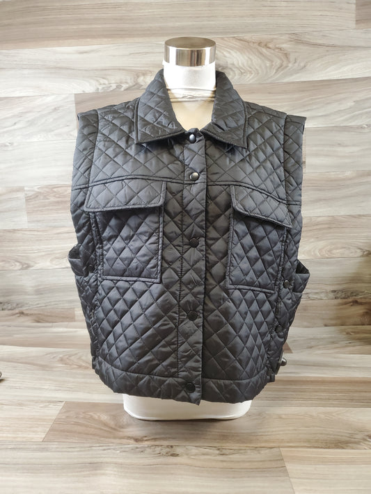 Vest Puffer & Quilted By Tribal In Black, Size: Xl