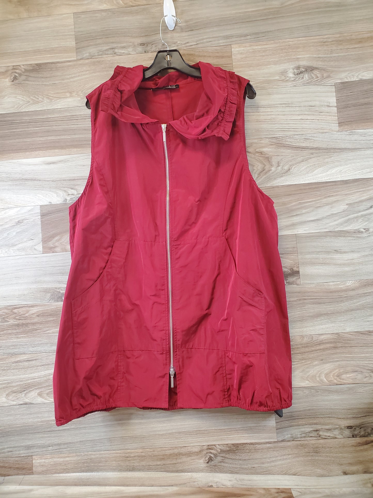 Vest Other By Clothes Mentor In Maroon, Size: Xl