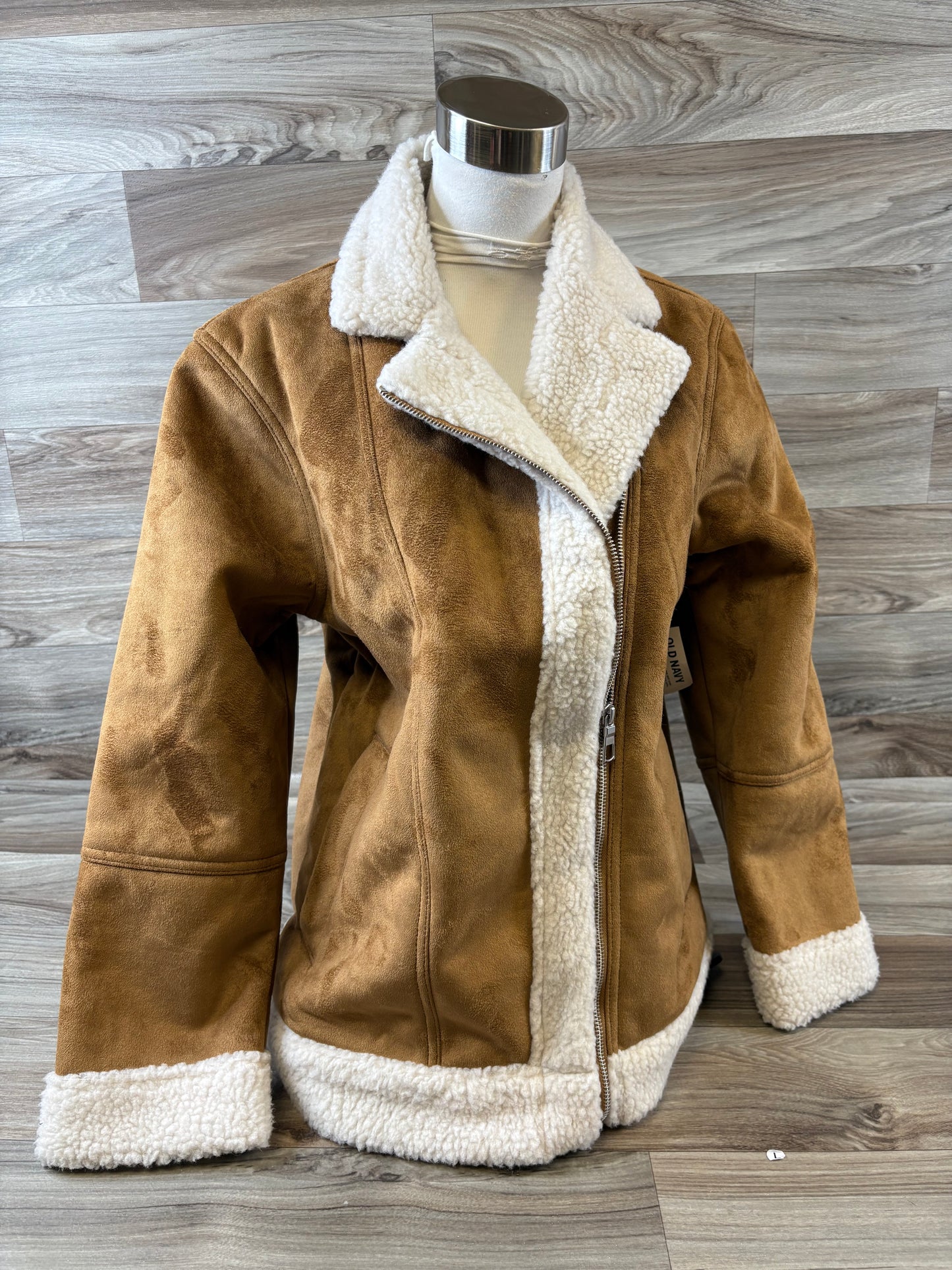 Jacket Other By Old Navy In Tan & White, Size: S