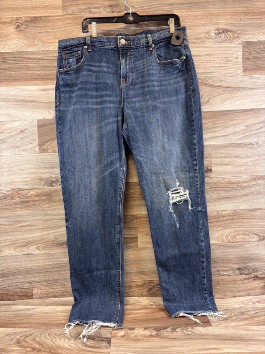 Jeans Boyfriend By Old Navy In Blue Denim, Size: 14l