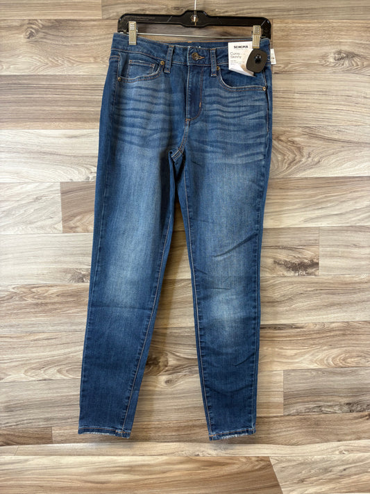 Jeans Skinny By Sonoma In Blue Denim, Size: 4