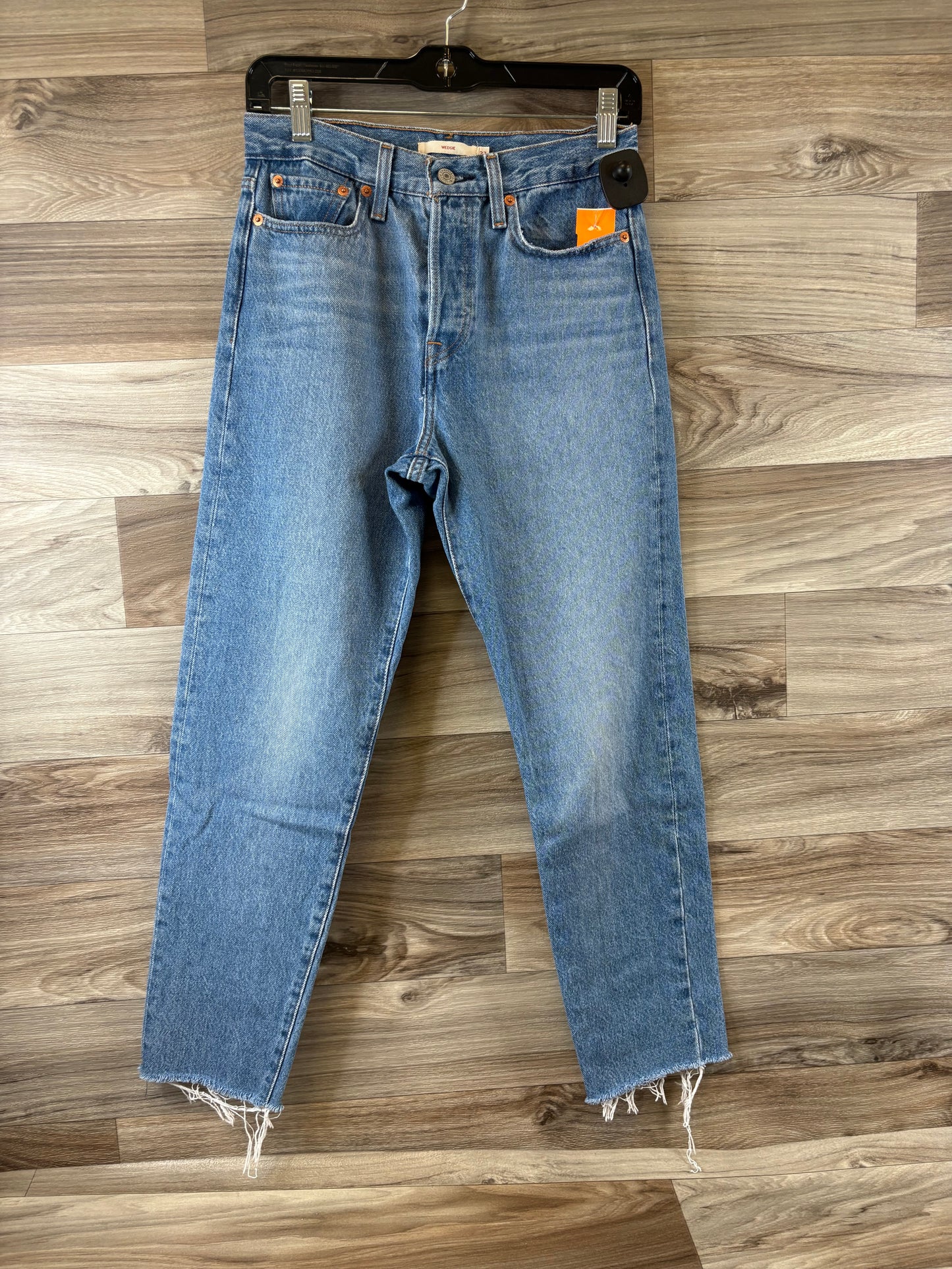 Jeans Straight By Levis In Blue Denim, Size: 4