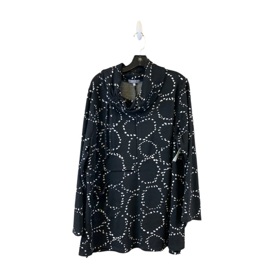 Top Long Sleeve By Habitat In Black & White, Size: Xl