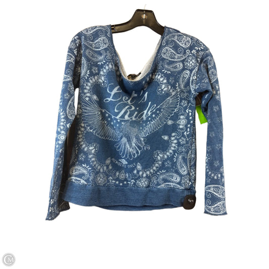 Top Long Sleeve By Cme In Blue, Size: S