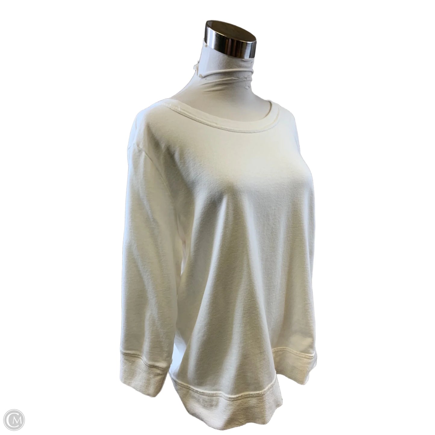 Top 3/4 Sleeve Basic By Zenergy By Chicos In White, Size: L