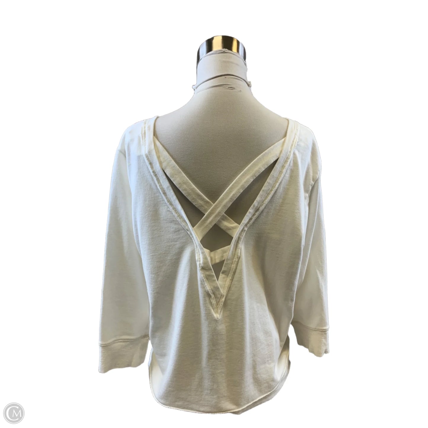 Top 3/4 Sleeve Basic By Zenergy By Chicos In White, Size: L