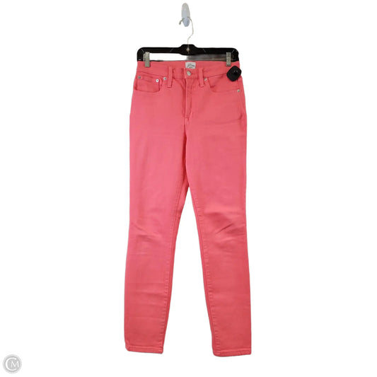 Jeans Skinny By J. Crew In Orange, Size: 4